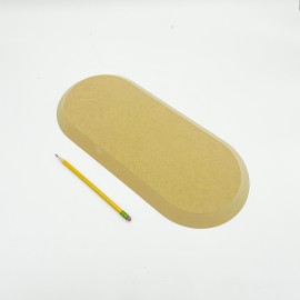 Rounded Rectangle 7.5 x 16.5 Pottery Form